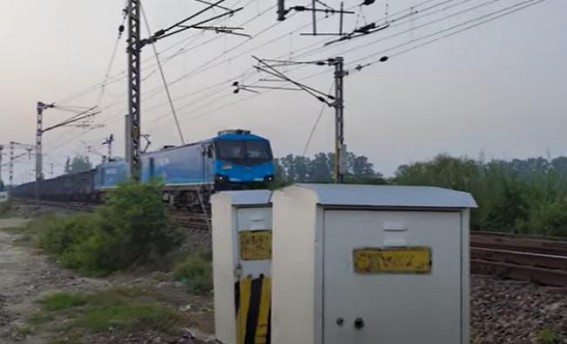 First Locomotive Electric Train reached Tripura