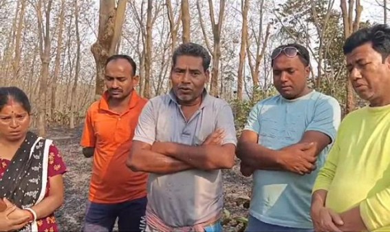 BJP leader’s rubber garden burnt in massive fire BJP leader’s rubber garden burnt in massive fire