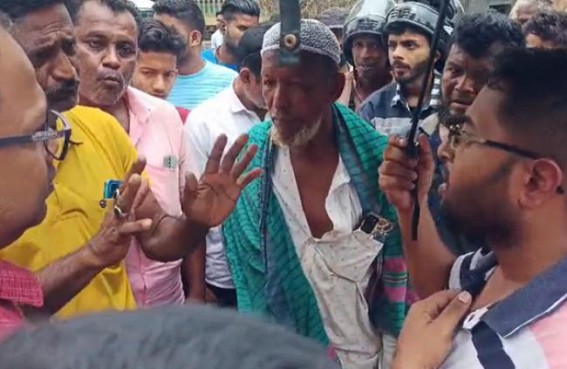 Farmers Blocked Road in Sonamura as Water Pump Machines remained nonfunctional for a month