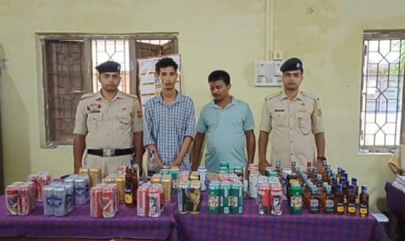 Santir Bazar Police Crack Down on Liquor Trade Ahead of Durga Puja