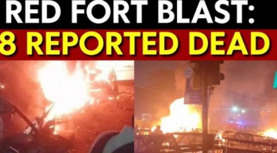 8 Killed, 24 Injured in Blast near Red Fort, Delhi