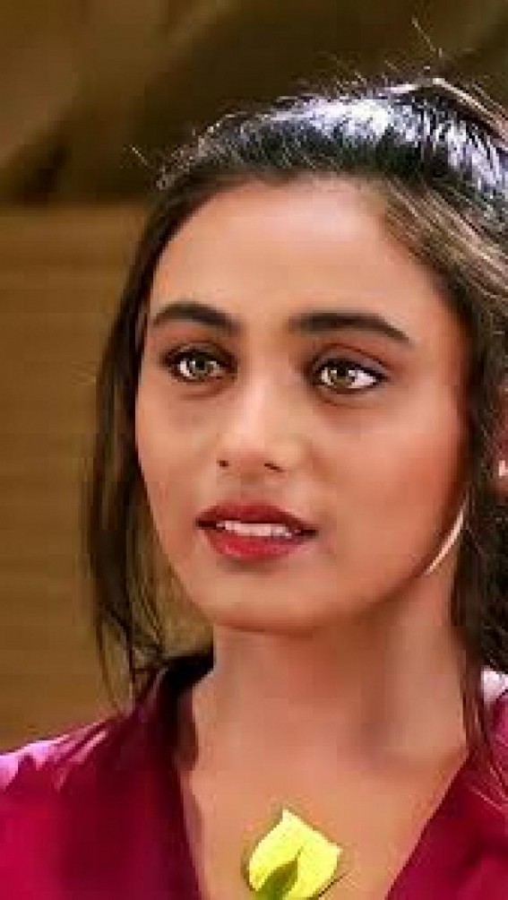 Rani Mukerji and Ayan Mukerji share a heartwarming moment at Durga Puja celebrations