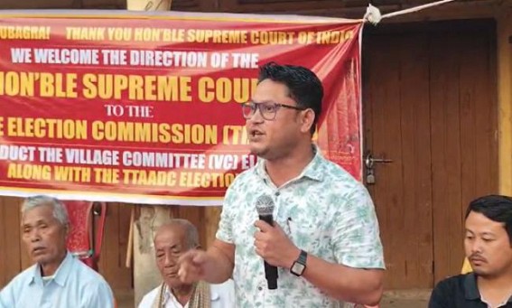 Tipra Motha Demands Direct Funding ; Urged Voters to Snatch Their Rights for ‘Development’ Tipra Motha Demands Direct Funding ; Urged Voters to Snatch Their Rights for ‘Development’