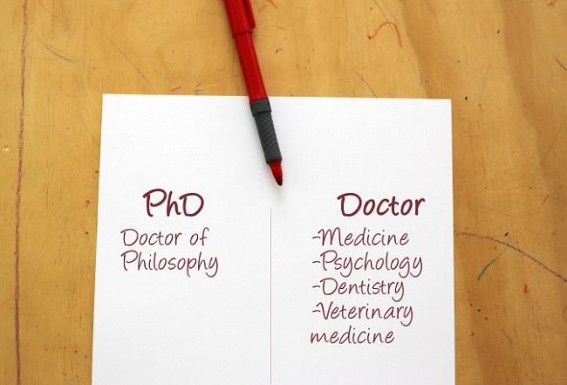 A Doctor is a Doctorate, PhD or MD