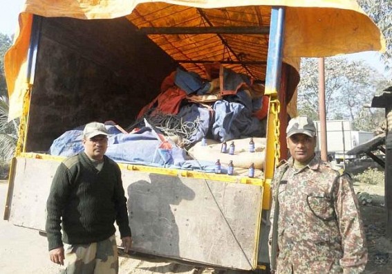 Phensedyl worth Rs. 25 lakh seized by BSF in Churaibari