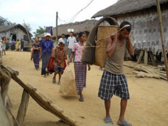300 'Bru' refugees return to Mizoram from Tripura