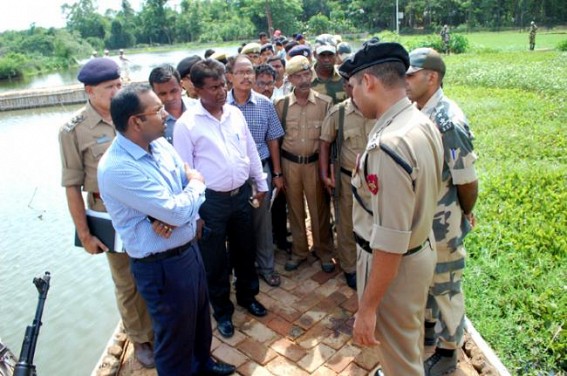 DM West visits clash site DM West visits clash site