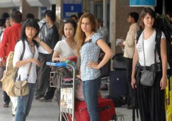 Surge of foreign tourists in north east Surge of foreign tourists in north east