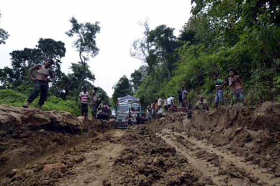 NH-44 in a dilapidated condition, PWD silent NH-44 in a dilapidated condition, PWD silent