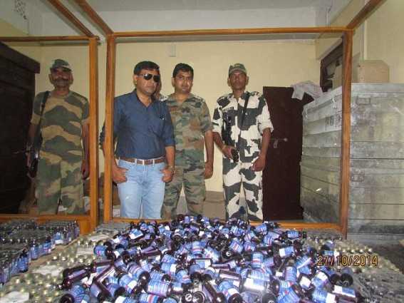 Sonamura : Successive Raids by SDM, BSF seizes Phensedyl, Corex worth Rs. 7.5 Lakhs Sonamura : Successive Raids by SDM, BSF seizes Phensedyl, Corex worth Rs. 7.5 Lakhs