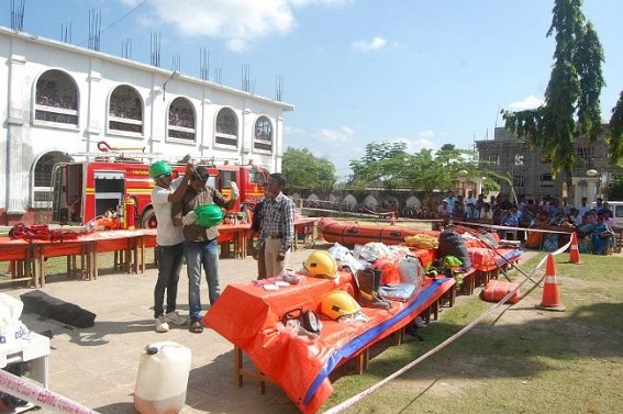 Disaster Mgmt drill organized by Sonamura Sub-Divisional Administration