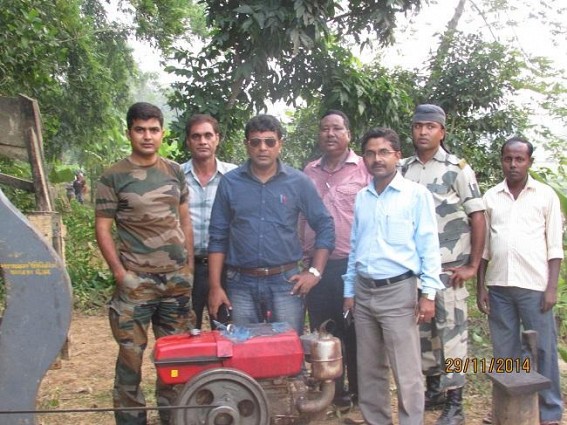SDM Sonamura, BSF seized illegal saw mill, generator in a joint raid