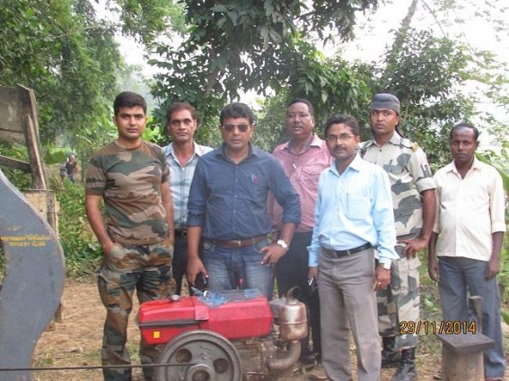 SDM Sonamura, BSF seized illegal saw mill, generator in a joint raid SDM Sonamura, BSF seized illegal saw mill, generator in a joint raid