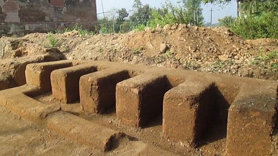 Five furnaces found during the excavations in Old RajBari in Udaipur