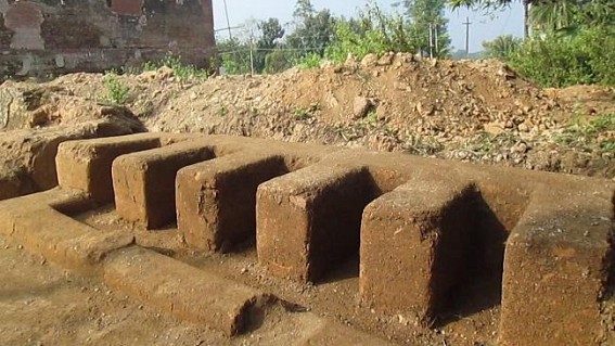 Five furnaces found during the excavations in Old RajBari in Udaipur Five furnaces found during the excavations in Old RajBari in Udaipur