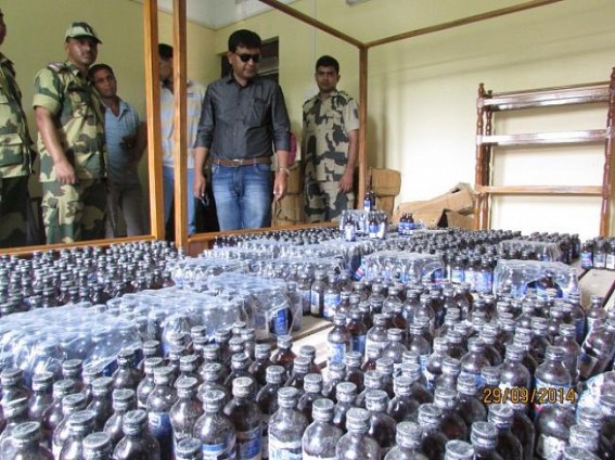 SDM Sonamura and  BSF  joint raid seizes Rs. 10 Lakhs Phensedyl 