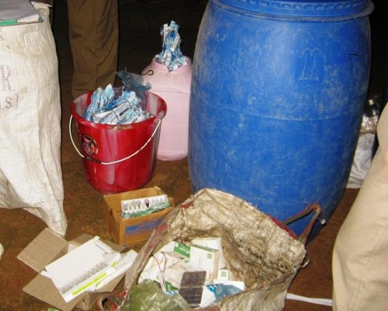 Contraband items recovered