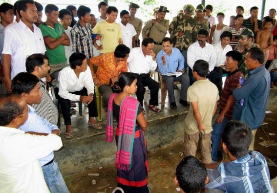 Chakma refugees from Bangladesh repatriated from Dhalai district Chakma refugees from Bangladesh repatriated from Dhalai district