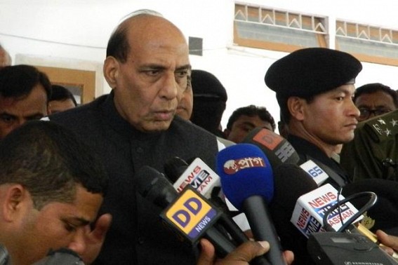 Won't talk to terrorists, Rajnath says in Assam: Army deploys helicopters to hunt down terrorists