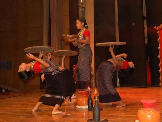 Traditional Hojagiri dance festival, a hallmark of Tripuraâ€™s ethnic culture