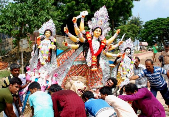 Immersion, worship, Vijaya Dashami marks formal ending of Durga Puja
