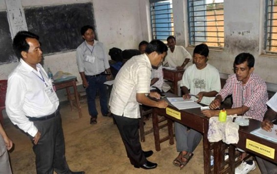 High turnout in Tripura assembly byelection High turnout in Tripura assembly byelection