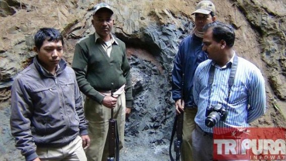 Coal like substance found at Kailasahar Unakoti Range Coal like substance found at Kailasahar Unakoti Range