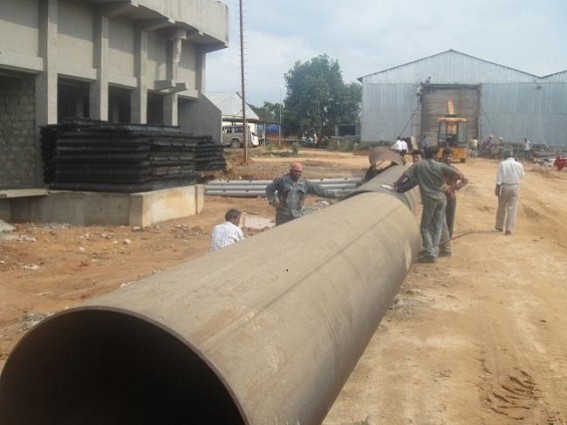 Manarchak: Work in full swing to complete unfinished pipe line work Manarchak: Work in full swing to complete unfinished pipe line work