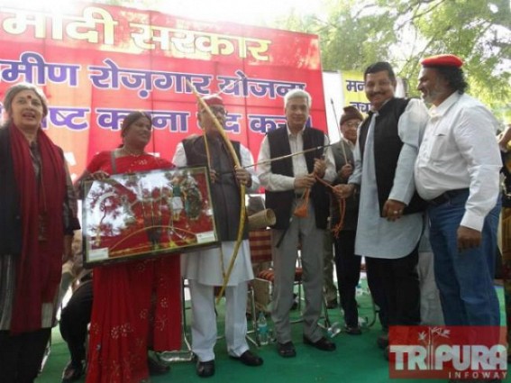 Manik's Delhi Flop show : only few hundred people show up; Manik dons role of Tribal RAJA with bow and arrow; 20 Tripura MLAs enjoy Delhi Vacation : waste of Tripura Govt's approx Rs. 50 Lakhs money Manik's Delhi Flop show : only few hundred people show up; Manik dons role of Tribal RAJA with bow and arrow; 20 Tripura MLAs enjoy Delhi Vacation : waste of Tripura Govt's approx Rs. 50 Lakhs money