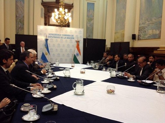 Jiten visits Argentina : Indian Parliamentary team's goodwill mission continue in South America
