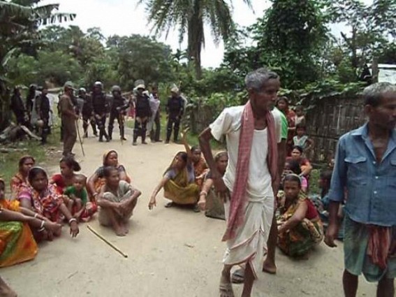 South Tripura District Administration, NF Railway authorities carry out massive eviction drive at Manur Mukh ,Belonia