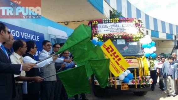 Trial run of Kolkata-Dhaka-Agartala cargo vehicle flagged off