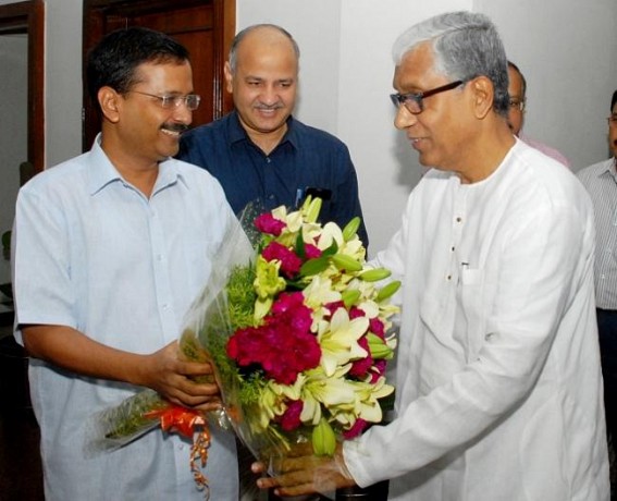 Tripura CM meets Kejriwal