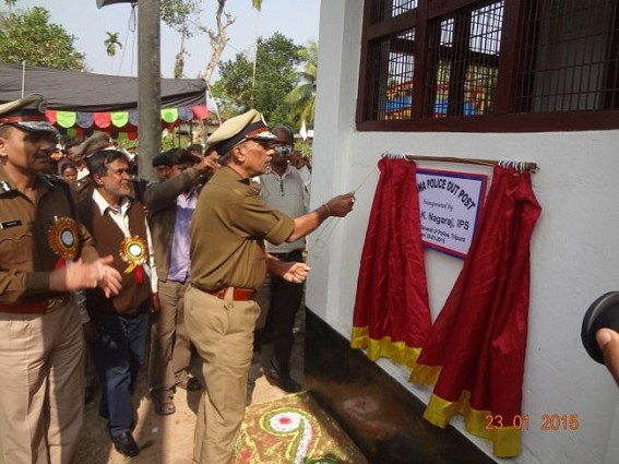DGP Nagraj inaugurates Bagma Police Out Post DGP Nagraj inaugurates Bagma Police Out Post
