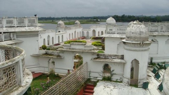 Preparation on peak for Neermahal Tourism Festival Preparation on peak for Neermahal Tourism Festival