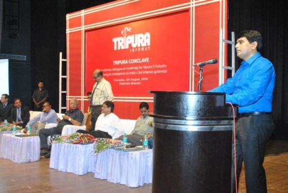 Kolkata's 'The Telegraph' highlights importance of IT & Tripura Conclave nationwide : 'Tripura is where the India-Bangladesh IT partnership can take shape', says TIWN MD Kolkata's 'The Telegraph' highlights importance of IT & Tripura Conclave nationwide : 'Tripura is where the India-Bangladesh IT partnership can take shape', says TIWN MD