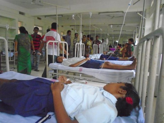 50 students of Belonia’s South Mirjapur’s High School fell ill after consuming Midday Meal 50 students of Belonia’s South Mirjapur’s High School fell ill after consuming Midday Meal