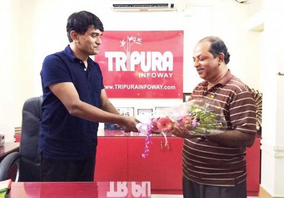 TIWN felicitates National Award winner Journalist Sujit Chakraborty