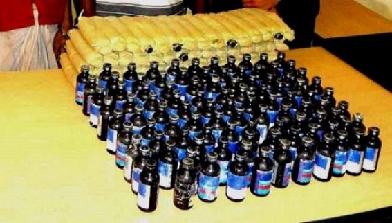125 bottles of Corex seized from Khowai: 2 persons arrested to be produced before the Court 125 bottles of Corex seized from Khowai: 2 persons arrested to be produced before the Court