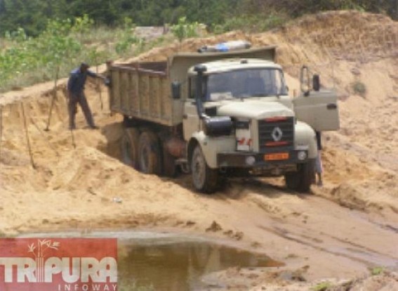 Sand mining turns to roaring business in Tripura Sand mining turns to roaring business in Tripura