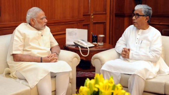 Submissive Manik's urge to go in vain ? Manik sought Modi's help for steady flow of central funds, to stay in CM's chair for long Submissive Manik's urge to go in vain ? Manik sought Modi's help for steady flow of central funds, to stay in CM's chair for long