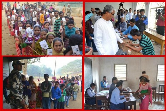 Civic poll amid tight security across the state : over 70% voter turnout in Tripura till 3 pm Civic poll amid tight security across the state : over 70% voter turnout in Tripura till 3 pm
