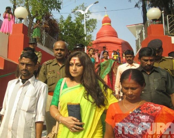 BJP leader of West Bengal Rupa Ganguly visits Matabari BJP leader of West Bengal Rupa Ganguly visits Matabari