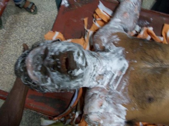 Two men injured due to electric shock Two men injured due to electric shock