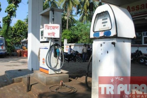 Diesel crisis hits Agartala, Govt mismanagement hits new high Diesel crisis hits Agartala, Govt mismanagement hits new high