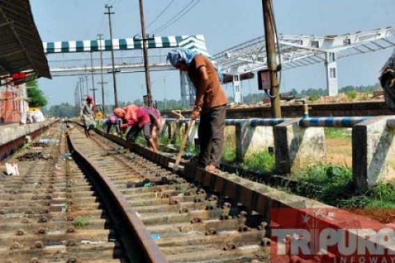 Facelift work of Agartala railway station undergoes in full swing Facelift work of Agartala railway station undergoes in full swing
