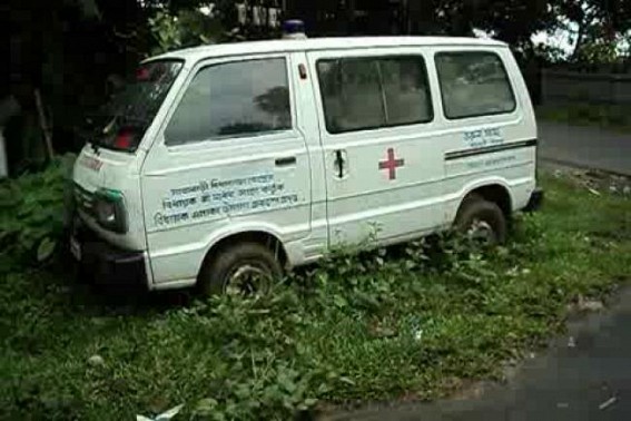 Udaipur : Ambulance remains abandoned, waste of Govt money 