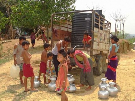 Water scarcity hits rural Tripura, Ministers preach 'Golden Tripura