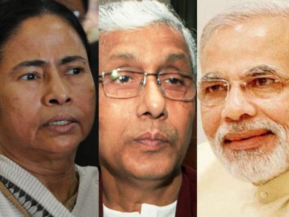 Mamata follows Modi's vision, beats opposition CPI-M to woo investors at the Bengal Global Summit : Tripura's economy, industrial growth bites dust under the rule of Manik Sarkar Mamata follows Modi's vision, beats opposition CPI-M to woo investors at the Bengal Global Summit : Tripura's economy, industrial growth bites dust under the rule of Manik Sarkar