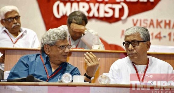 Lameduck Karat, Yechury dumps communism, gives CPI-M go-ahead for poll tie-up with Congress in Bengal Lameduck Karat, Yechury dumps communism, gives CPI-M go-ahead for poll tie-up with Congress in Bengal